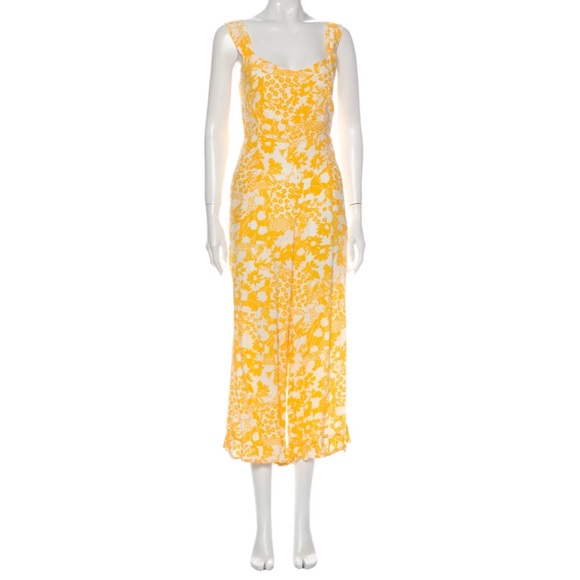 Faithfull the Brand Kasbah Floral Yellow Jumpsuit - Picture 3 of 16